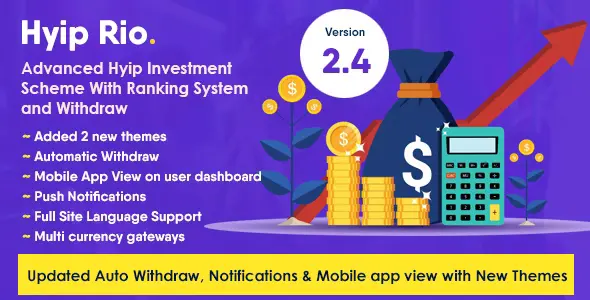 Hyip Rio – Advanced Hyip Investment Scheme With Ranking System and Automatic Withdraw