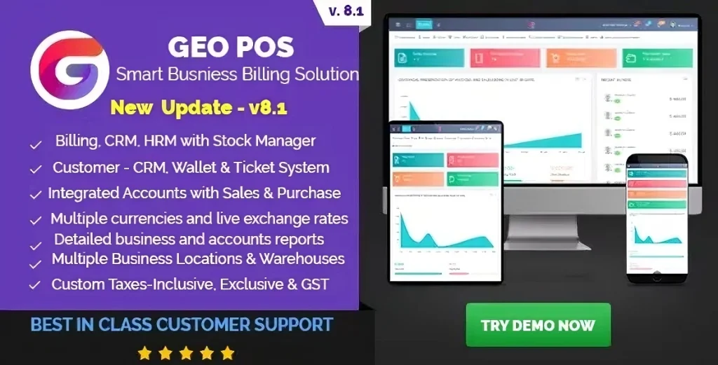 Geo POS – Point of Sale, Billing and Stock Manager Application