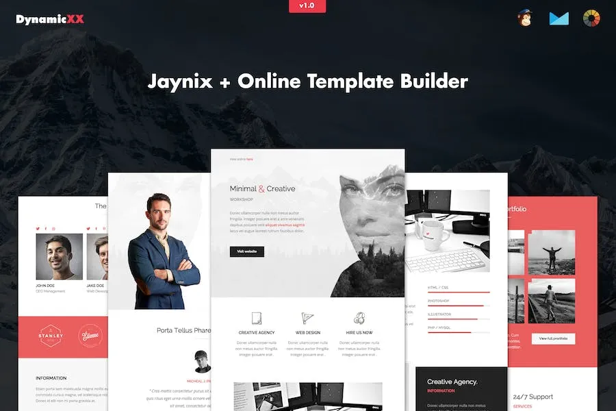 Jaynix – Responsive Corporate Portfolio Email