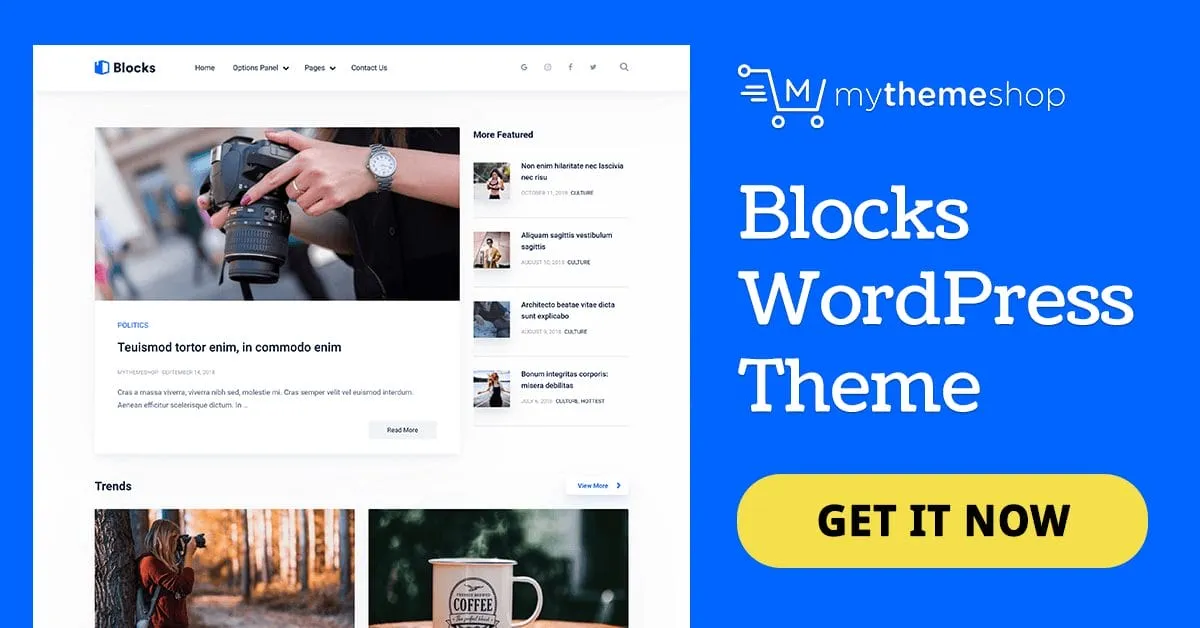 MyThemeShop Blocks WordPress Theme