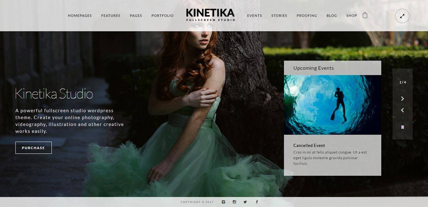 Kinetika – Photography Theme for WordPress