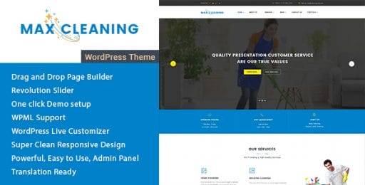 Max Cleaning – Cleaning Company WordPress Theme