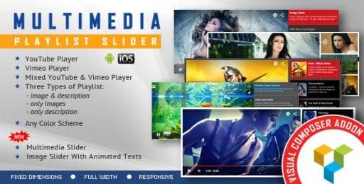 Multimedia Playlist Slider for WPBakery Page Builder