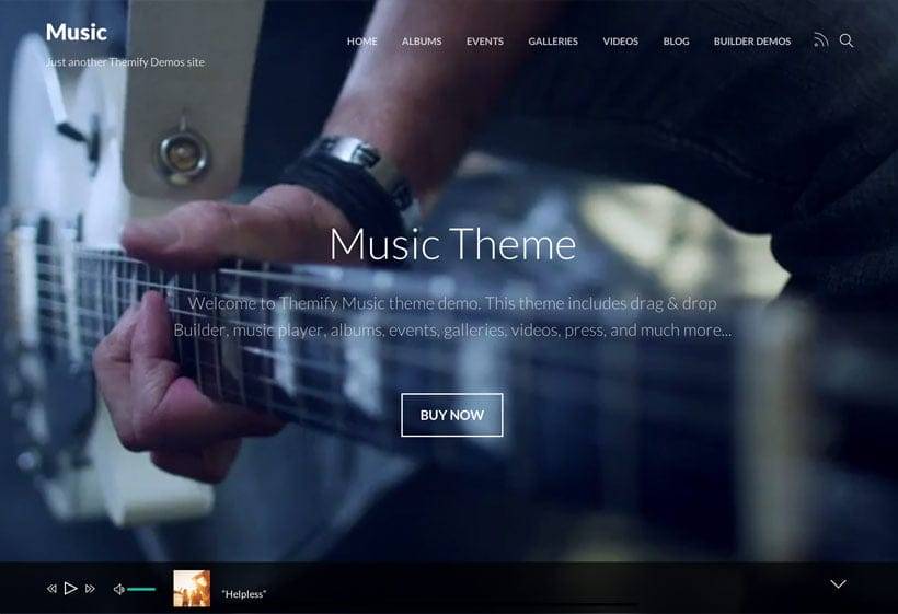 Themify Music WordPress Them