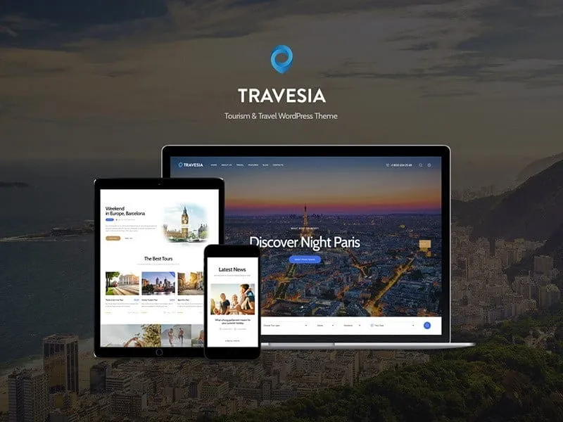 Travesia – A Travel Agency WordPress Theme