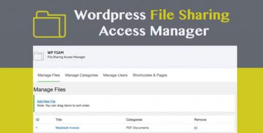 WP FSAM – File Sharing Access Manager