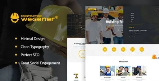 Wegener – Construction & Engineering WordPress Theme