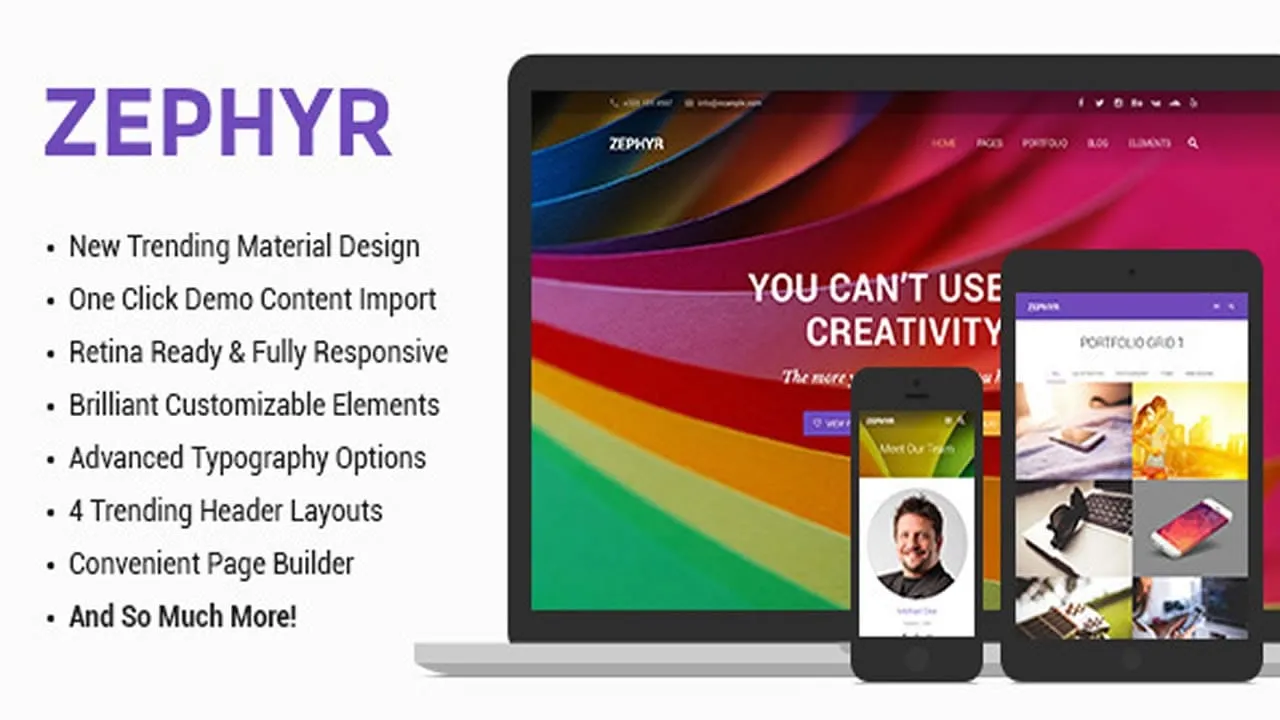Zephyr – Material Design Theme