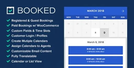 Booked – Appointment Booking For WordPress