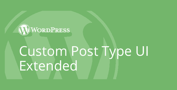 Custom Post Type UI Extended