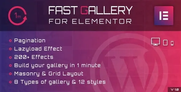 Fast Gallery for Elementor