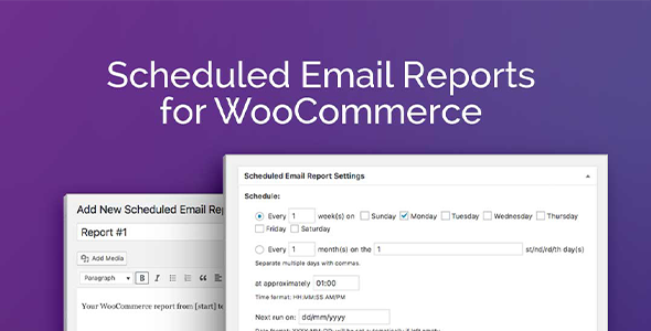 Scheduled Email Reports for WooCommerce
