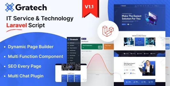 Gratech – IT Service And Technology With Component Page Builder