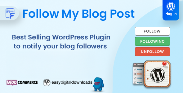 Follow My Blog Post – WordPress / WooCommerce Plugin