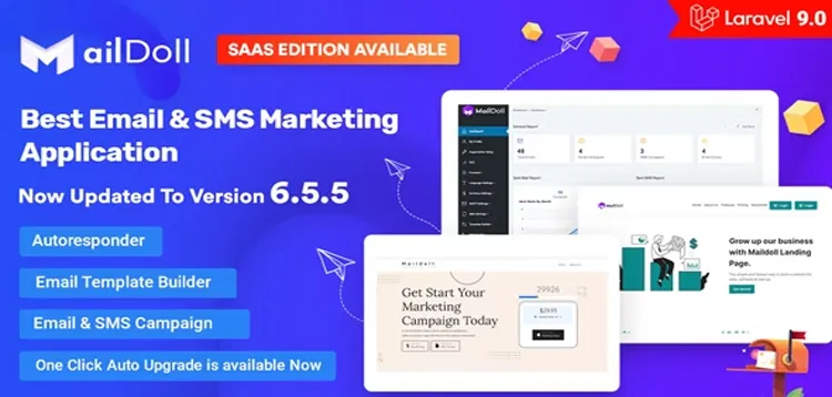 Maildoll – Email Marketing & SMS Marketing SaaS Application