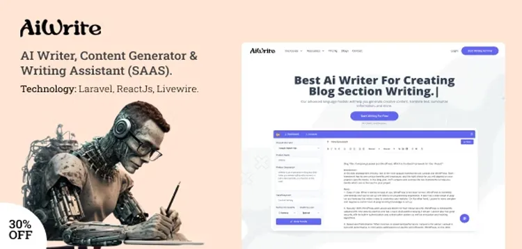 AiWrite – AI Writer, Content Generator & Writing Assistant Tools