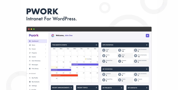 Pwork – All In One Intranet Solution For WordPress