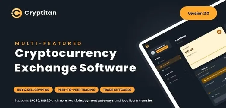 Cryptitan – Crypto Multi-featured Exchange with ERC20 & BEP20 Crypto Support – Giftcard Marketplace