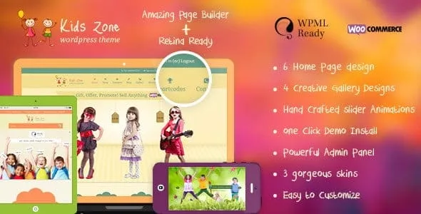 Kids Zone – Children & Kids WordPress Theme