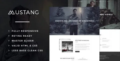 Mustang – Bold & Minimal WordPress Theme