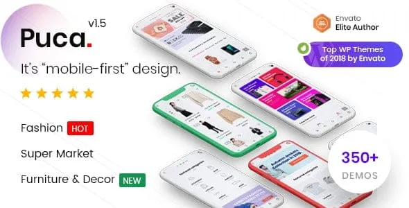 Puca – Optimized Mobile WooCommerce Theme