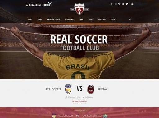 Real Soccer – Sport Clubs Responsive WP Theme