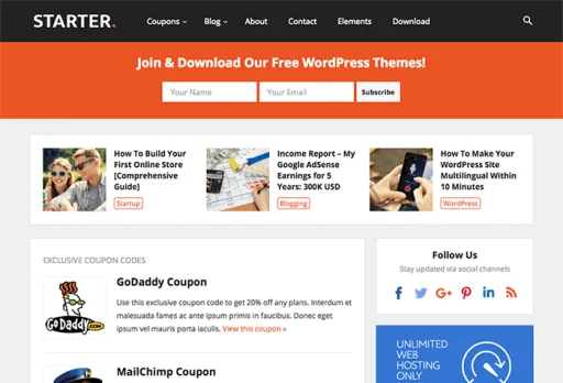 HappyThemes Starter Pro